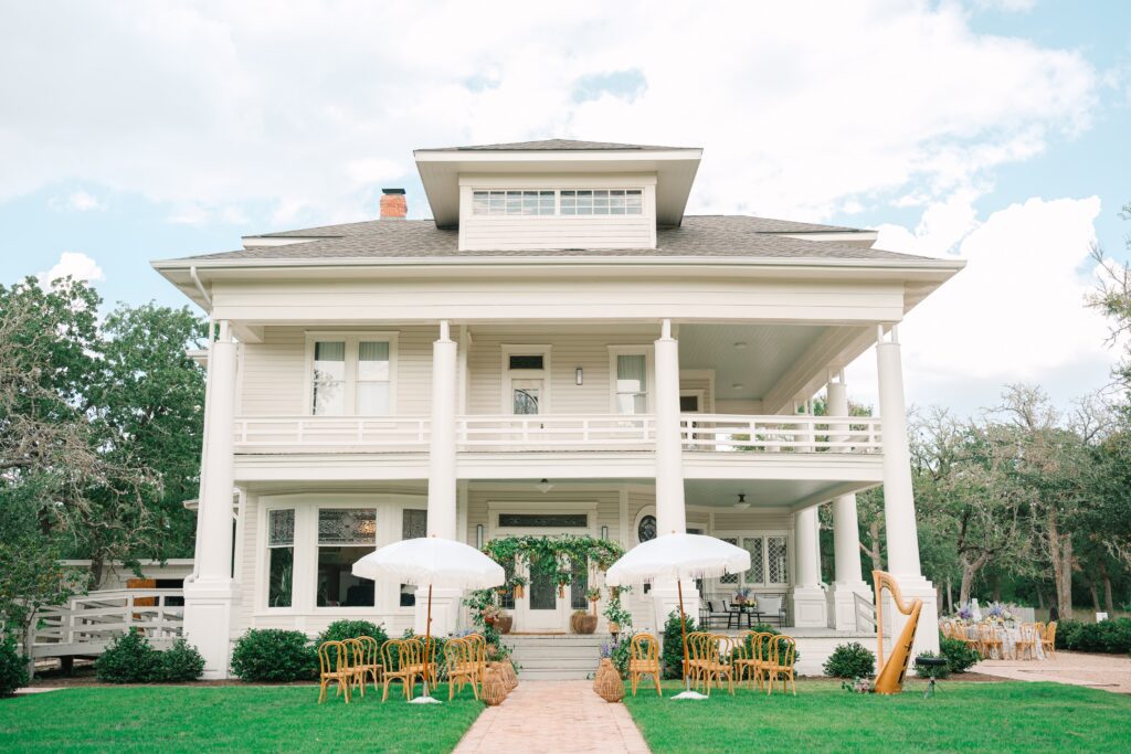 Exterior of The Grand Lady, an Austin, Texas wedding event venue