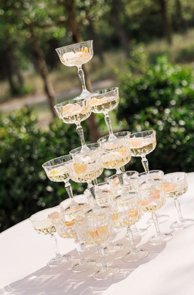 Champagne tower