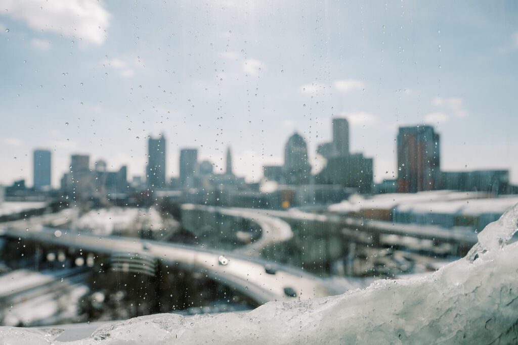 View of the Columbus skyline at Revery North 4th Corridor