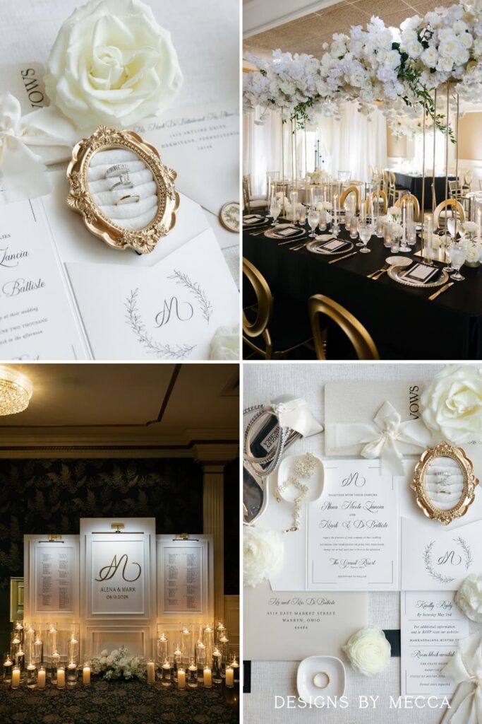 Timeless black and white wedding inspiration
